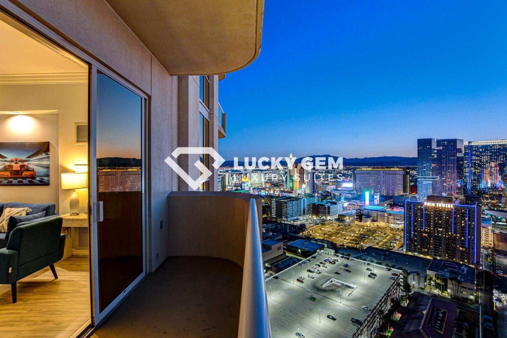 Lucky Gem Penthouse & Luxury Suites At Signature Resort, Balcony Strip View 3505 Las Vegas Eksteriør bilde